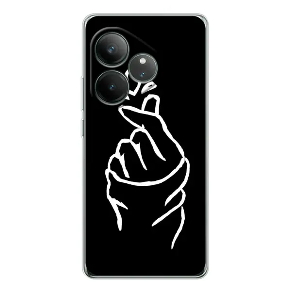 Чехол с рисунком «Сердце на черном» для Realme GT Neo 6