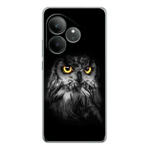 Чехлы с принтом СОВЫ для Realme GT Neo 6 (Сова на чёрном)