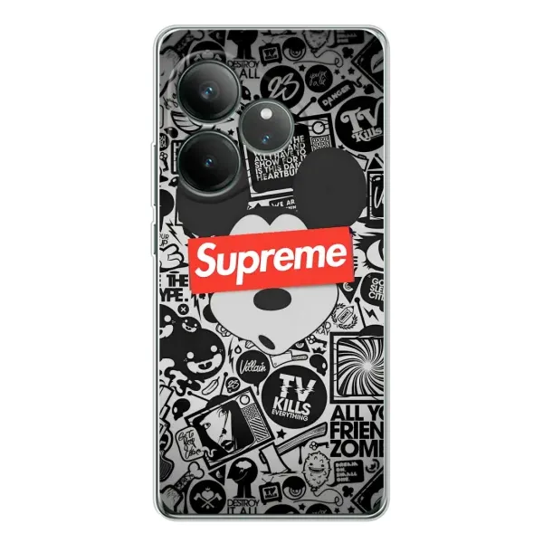 Чехол с рисунком «Supreme Маус» для Realme GT Neo 6 Чехол с рисунком «Supreme Маус» для Realme GT Neo 6