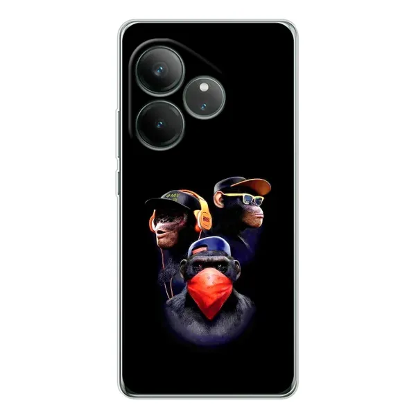Чехол с рисунком «Три обезьяны» для Realme GT Neo 6 Чехол с рисунком «Три обезьяны» для Realme GT Neo 6