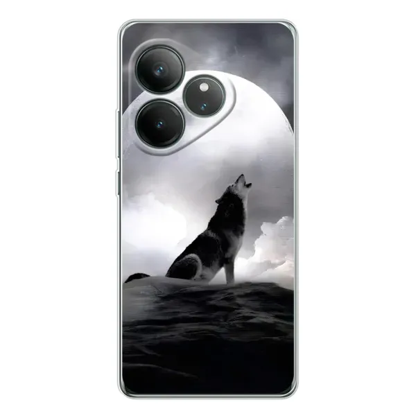 Чехол с рисунком «Волк и луна» для Realme GT Neo 6 Чехол с рисунком «Волк и луна» для Realme GT Neo 6