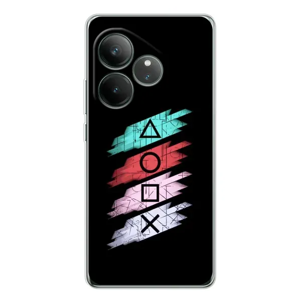 Чехол с рисунком «Значки Sony» для Realme GT Neo 6 Чехол с рисунком «Значки Sony» для Realme GT Neo 6
