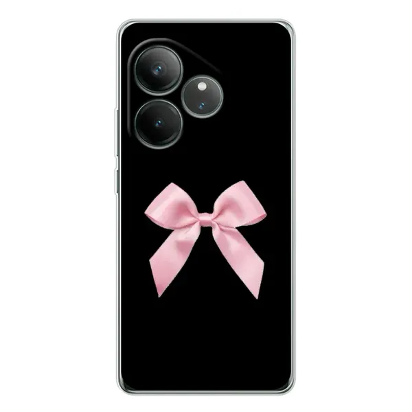 Чехол с рисунком «Бант на черном» для Realme GT Neo 7 Чехол с рисунком «Бант на черном» для Realme GT Neo 7