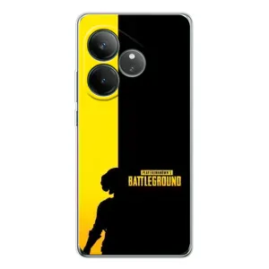 Чехол (TPU) с картинкой "Лого Пабг" на GT Нео 7 (Battlegrounds)