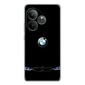Силіконовий бампер з картинкою машини на Realme GT Neo 7 (Чорний BMW)
