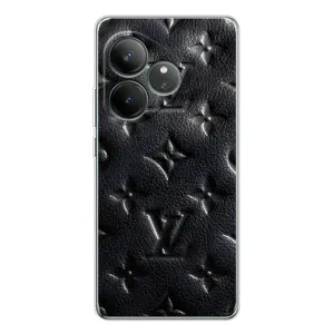 Текстурный Чехол Louis Vuitton для GT Нео 7 (Черный ЛВ)