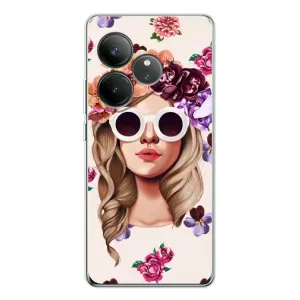 Чехол с картинкой Модные Девчонки Realme GT Neo 7 (Девушка в очках)