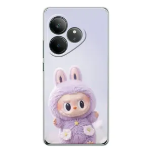 Чехол с принтом Лабубу для Realme GT Neo 7 (Фиолетовый Лабубу)