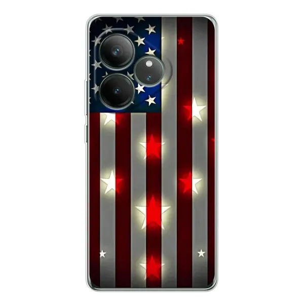 Чехол с рисунком «Флаг США 2» для Realme GT Neo 7