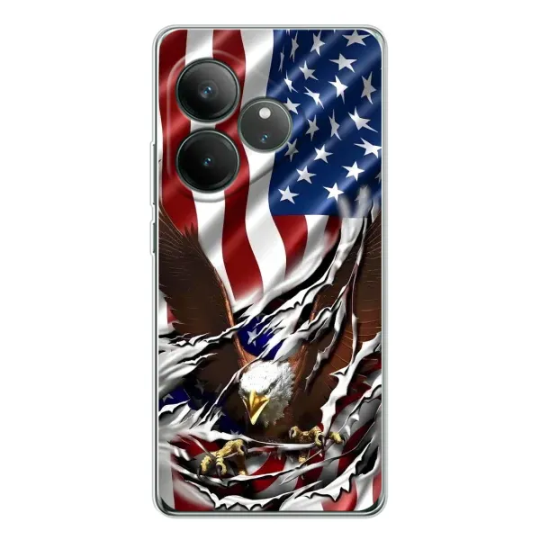 Чехол с рисунком «Флаг USA» для Realme GT Neo 7
