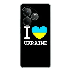 Чехол с Украинской символикой на GT Нео 7 (I Love Ukraine)