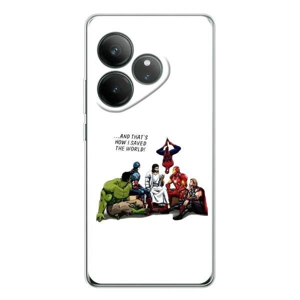 Чехол с рисунком «Иисус супергерой» для Realme GT Neo 7 Чехол с рисунком «Иисус супергерой» для Realme GT Neo 7