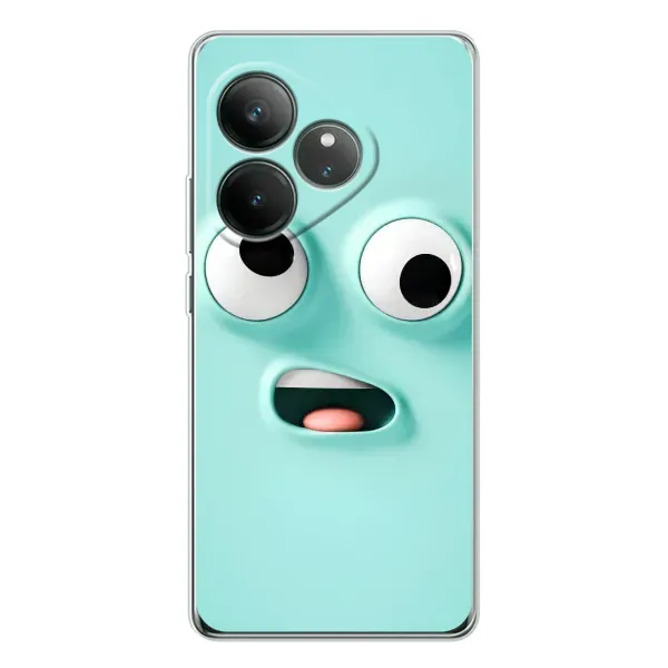 Чехол с рисунком «Забавное мятное лицо» для Realme GT Neo 7 Чехол с рисунком «Забавное мятное лицо» для Realme GT Neo 7