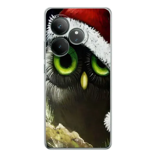 Чехол с рисунком «Новогодняя Сова» для Realme GT Neo 7 Чехол с рисунком «Новогодняя Сова» для Realme GT Neo 7
