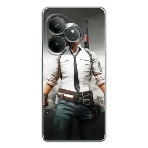 Силиконовый чехол с картинкой "Герой Pubg" на Realme GT Neo 7 (Пабг)
