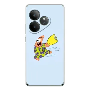 Чехлы с Патриком на Realme GT Neo 7 (Патрик с подушкой)