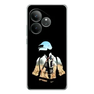 Силиконовый чехол с картинкой "Герой Pubg" на Realme GT Neo 7 (Пубг мен)