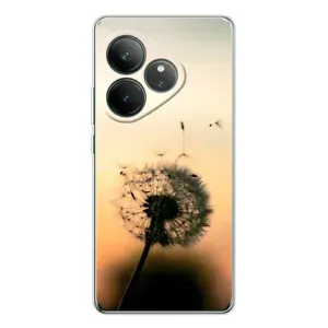 Силиконовый Чехол с одуванчиками на Realme GT Neo 7 (Роздумаханый одуванчик)