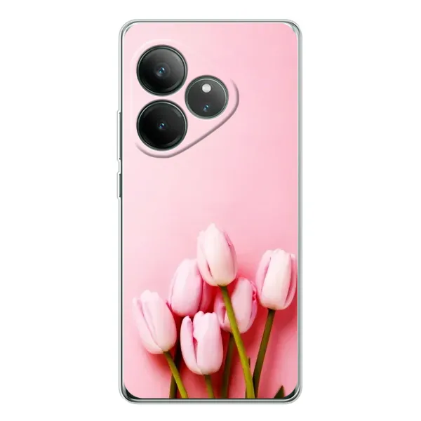Чехол с рисунком «Розовые тюльпаны» для Realme GT Neo 7 Чехол с рисунком «Розовые тюльпаны» для Realme GT Neo 7
