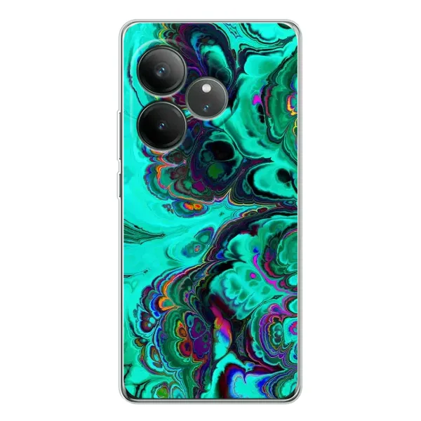 Чехол с рисунком «Салатный мрамор» для Realme GT Neo 7 Чехол с рисунком «Салатный мрамор» для Realme GT Neo 7