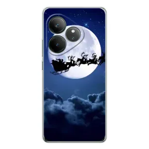 Чехол Санта Клаус для Realme GT Neo 7 (Санта - луна)