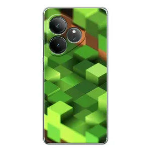 Чехлы для Realme GT Neo 7 (Персонажи Майн Крафт) (Текстура)