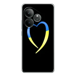Силиконовый Чехол на Realme GT Neo 7 (Я-Украина) (Украинское сердце)