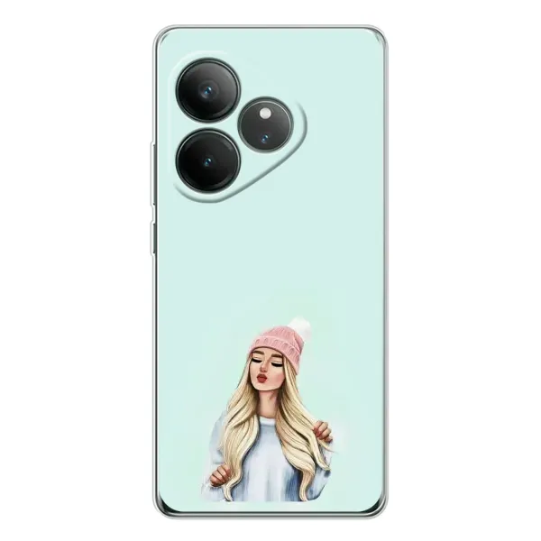 Чехол с рисунком «В шапке» для Realme GT Neo 7 Чехол с рисунком «В шапке» для Realme GT Neo 7