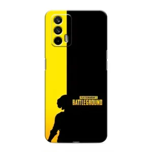 Чехол (TPU) с картинкой "Лого Пабг" на Реалми ГТ (Battlegrounds)