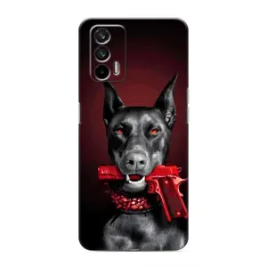 Чехол ДОБЕРМАН для Realme GT (Доберман злой)