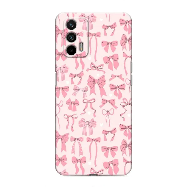 Чехол с рисунком «Фон бантики» для Realme GT Чехол с рисунком «Фон бантики» для Realme GT