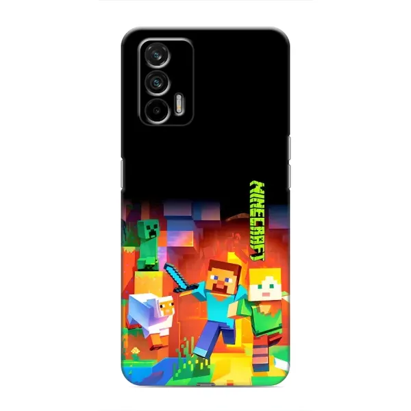 Чехол с рисунком «Герой Майнкрафт» для Realme GT Чехол с рисунком «Герой Майнкрафт» для Realme GT