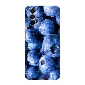 Чехол с изображением вкусной еды для Realme GT (Голубика)