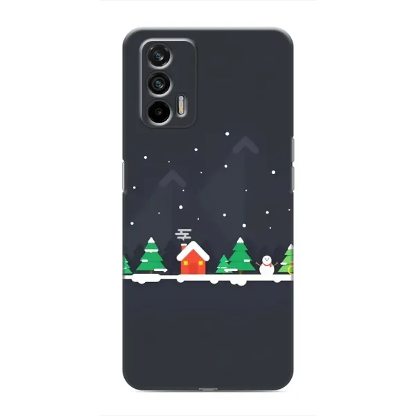 Чехол с рисунком «Город зимний» для Realme GT Чехол с рисунком «Город зимний» для Realme GT