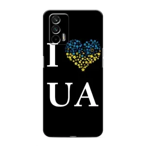 Силиконовый Чехол на Realme GT (Я-Украина) (I Love UA)