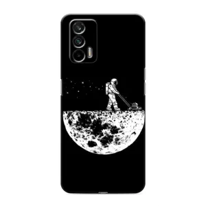 Силіконовый Чохол з принтом "Космонавти" на Realme GT (Космонавт)