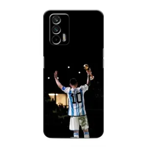 Чехлы Лео Месси Аргентина для Realme GT (Лео Чемпион)