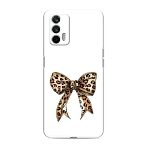 Чехол банты для Realme GT (Леопардовый принт)