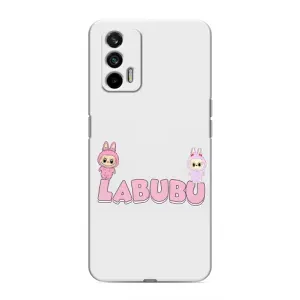 Чехол с принтом Лабубу для Realme GT (Логотип Лабубу)