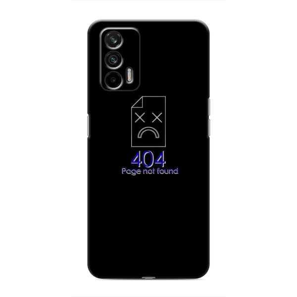Чехол с рисунком «Ошибка 404» для Realme GT Чехол с рисунком «Ошибка 404» для Realme GT