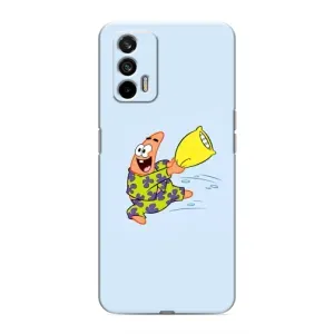 Чехлы с Патриком на Realme GT (Патрик с подушкой)