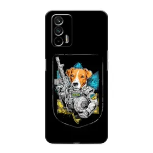 Чехол с принтом для Realme GT (Патрон Воин)