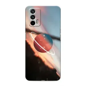 Чохол (ТПУ) з планетами на Realme GT (Сатурн)