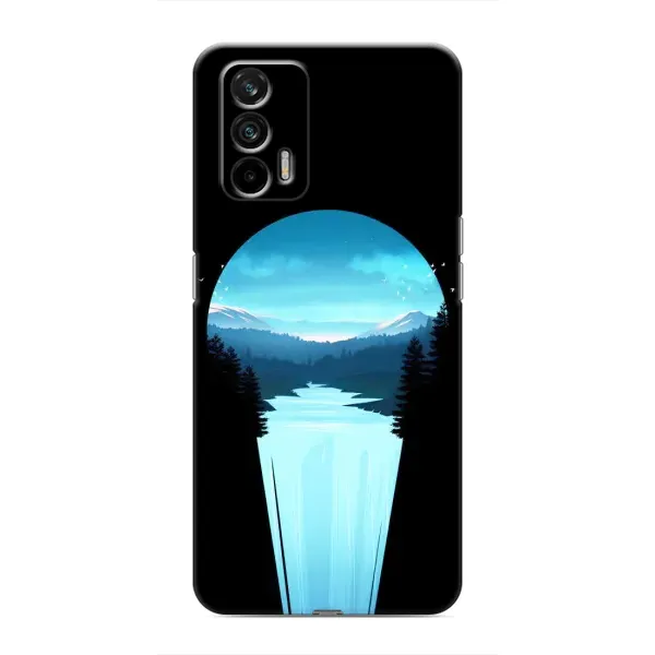 Чехол с рисунком «Синий Водопад» для Realme GT Чехол с рисунком «Синий Водопад» для Realme GT
