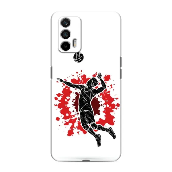 Чехол с рисунком «Волейболист» для Realme GT