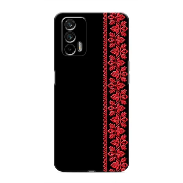 Чехол с рисунком «Вышиванка на черном» для Realme GT Чехол с рисунком «Вышиванка на черном» для Realme GT