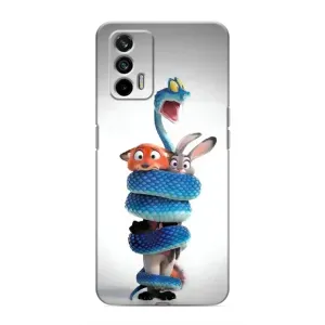 Силиконовый чехол с принтом Зоотрополіс для Realme GT (Змея Зоо)