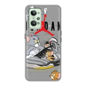 Силиконовый Чехол Nike Air Jordan на Реалми ГТ2 (Air Jordan)