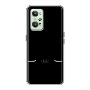 Силиконовый бампер с картинкой машины на Realme GT2 (Силует Audi)