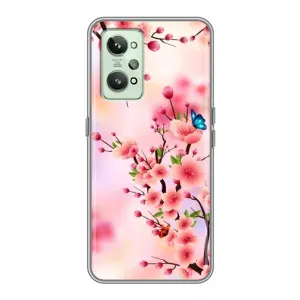 Чехол с принтом САКУРЫ на Realme GT2 (Бабочки на сакуре)